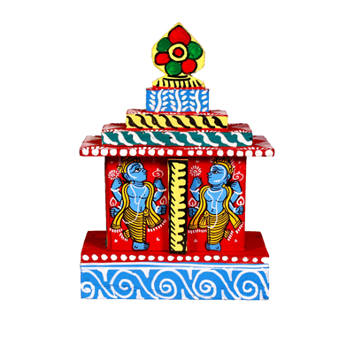 Handmade Miniature Puri Jagannath Wodden Temple