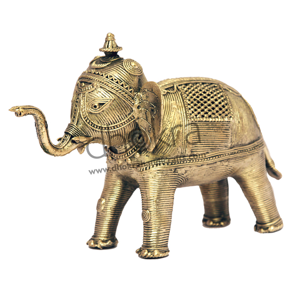 Dhokra Elephant Medium | dhokra handcrafted products | Dhokra