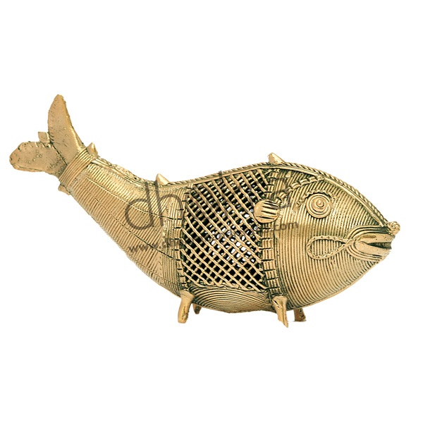 Medium Dhokra Fish Decor | Dhokra Home Decor | Dhokra