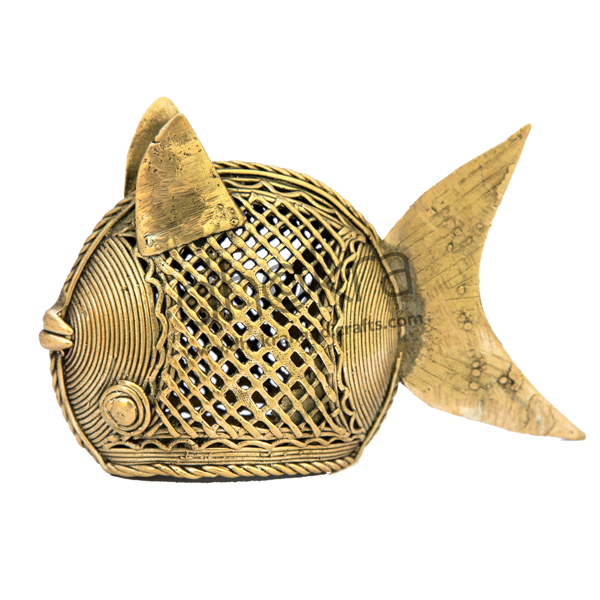 Large Dhokra Fish Decor | Dhokra Home Decor | Dhokra