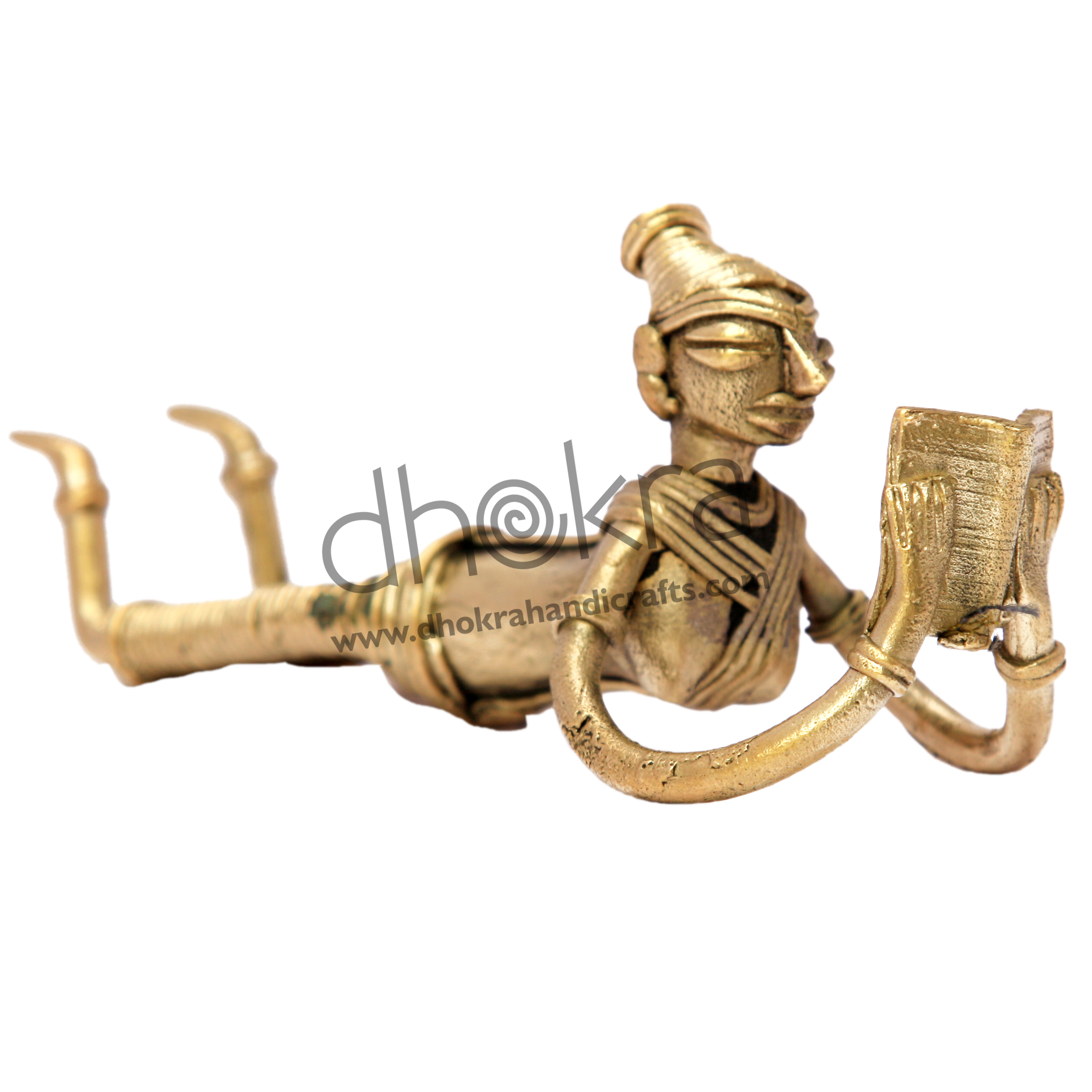 Dhokra Lady Relaxing with a Book