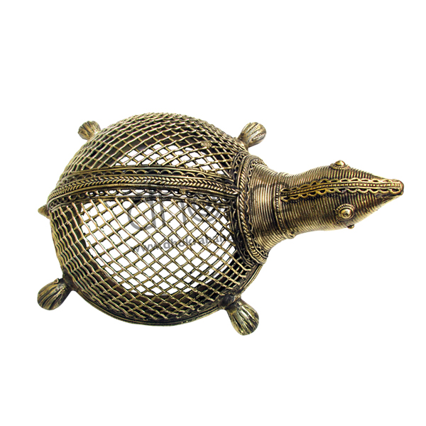 Dhokra Turtle in Jaali Work | home decor products | Dhokra