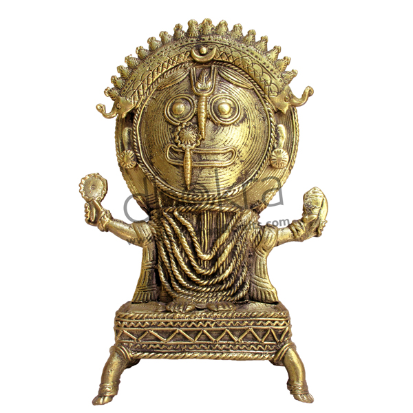 Dhokra Lord Jagannath with Pedestal | Dhokra