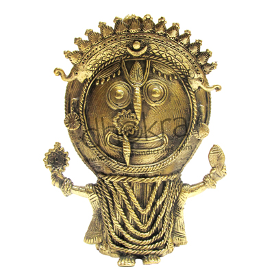 Dhokra Jagannath without Pedestal | Dhokra