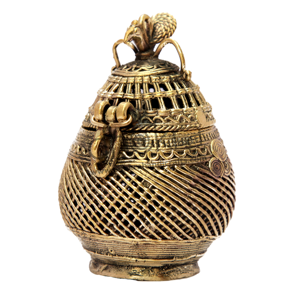 Coconut shaped-Dhokra Coin box