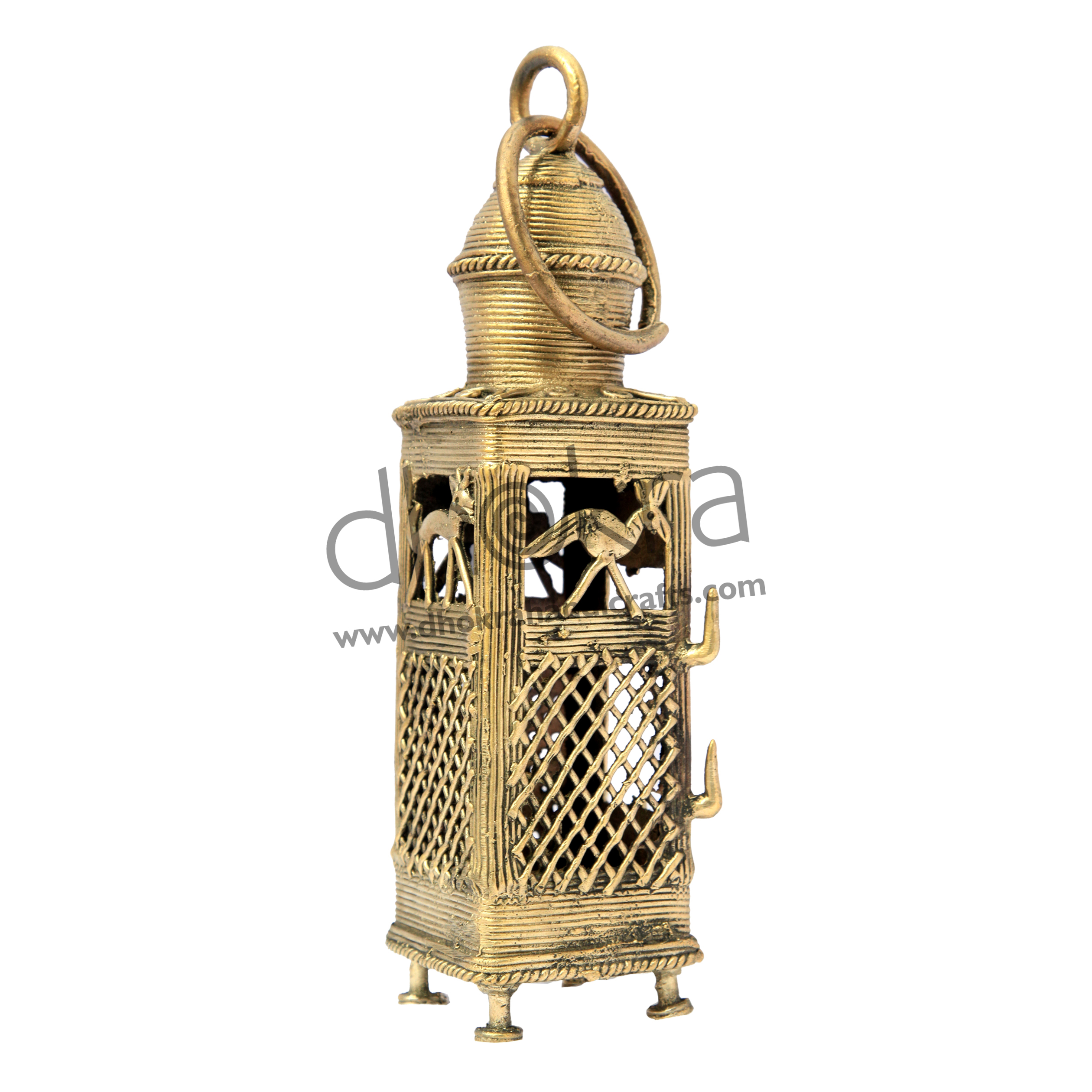 Dhokra Square shaped Lantern