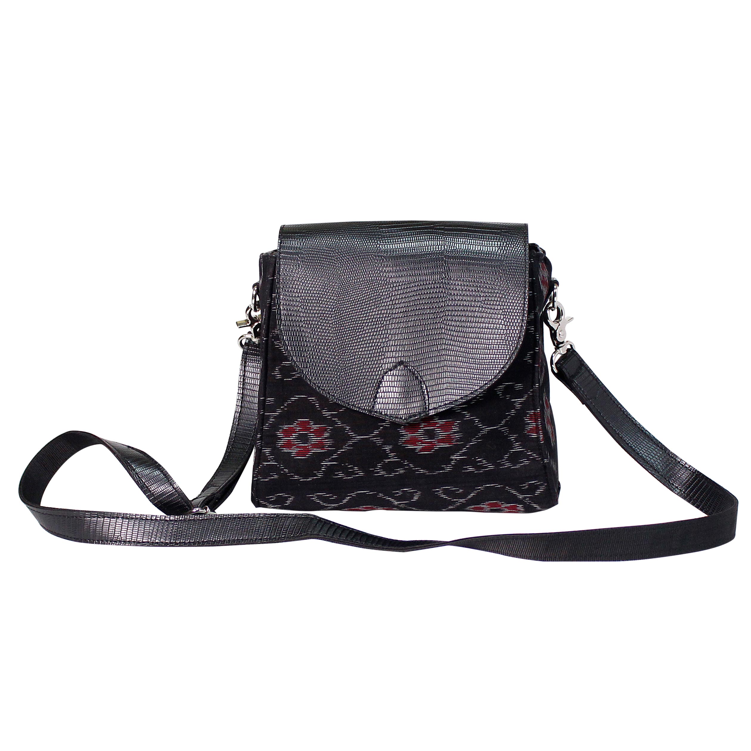 Orissa Black Sambalpuri Girls' Sling: Handcrafted Charm