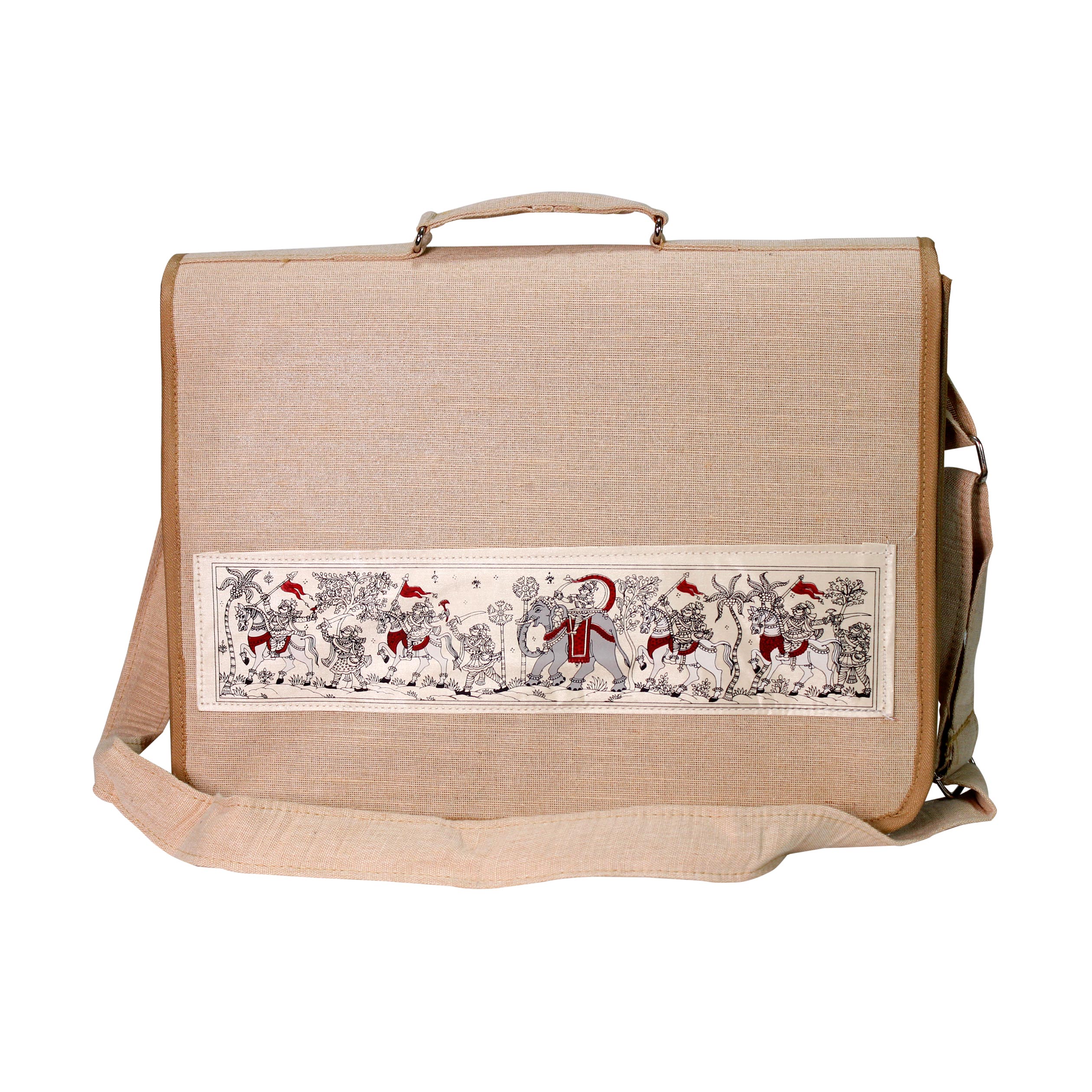 Odisha Jute Pattachitra Laptop Bag: Handcrafted Elegance