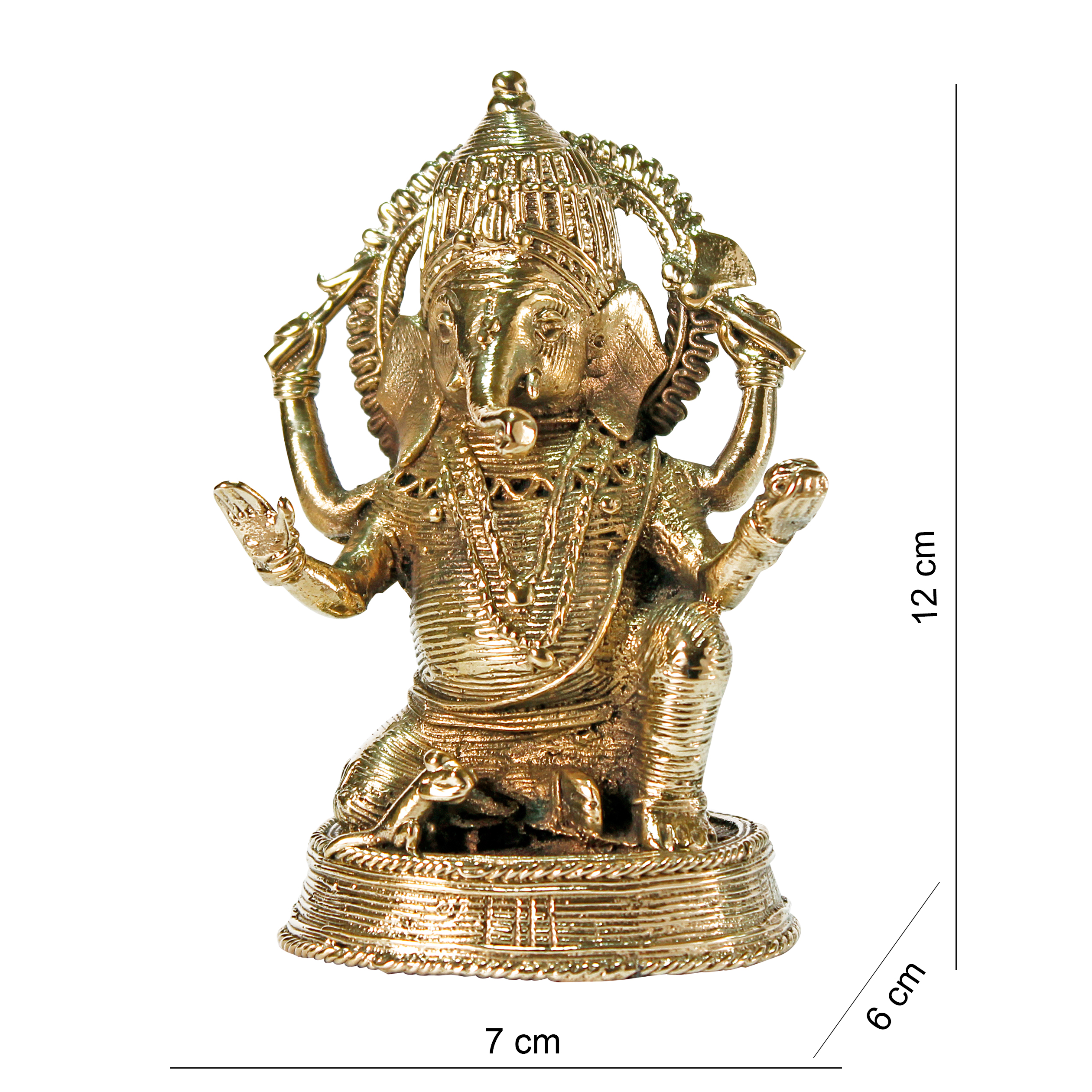 Dhokra Sitting Ganesha